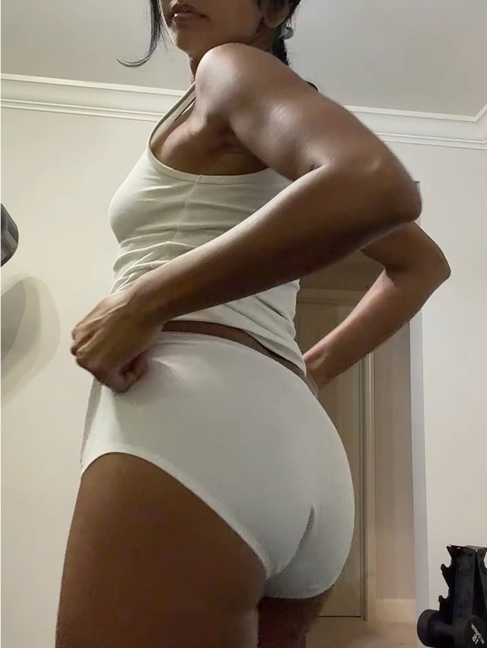 Classic High-Waist Cotton Briefs in Cream